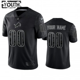 Lasten Detroit Lions NFL Pelipaita Custom Musta Reflective Limited